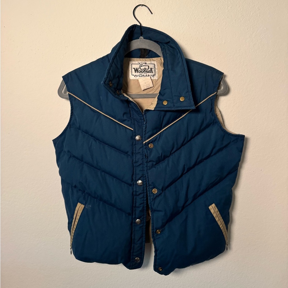 Woolrich Blue Puffer Vest